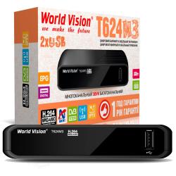 [T624М3 DVB-T2С 2 USB б.дисп,пласт,кнопки + бп]