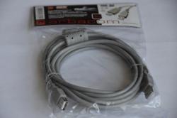 Удлинитель USB 2.0, Арбаком, 2 феррита, 3 метра