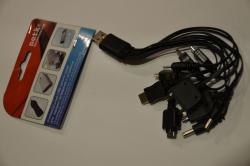 USB мультишнур универсальный(10 штекеров) 