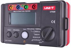 Измеритель УЗО, заземления, сопротивления изоляции UNI-T UT 526