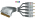 Шнур Luxmann штекер Scart - 5 штекеров RCA, RGB, 1,5 метра, 407-962-4